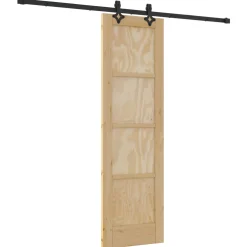 vidaXL Schuifdeur ORKDAL 61 x 198,5 cm Massief grenenhout Naturel