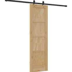 vidaXL Schuifdeur ORKDAL 61 x 198,5 cm Massief grenenhout Naturel