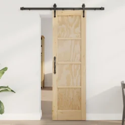 vidaXL Schuifdeur ORKDAL 61 x 198,5 cm Massief grenenhout Naturel