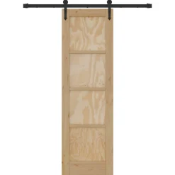 vidaXL Schuifdeur ORKDAL 61 x 198,5 cm Massief grenenhout Naturel