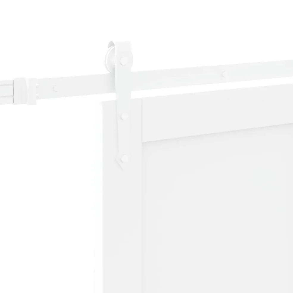 vidaXL Schuifdeur ORKDAL 83 x 202 cm Massief grenenhout Wit