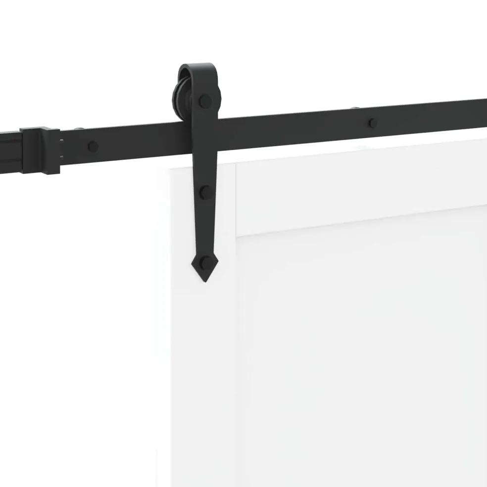 vidaXL Schuifdeur ORKDAL 83 x 202 cm Massief grenenhout Wit