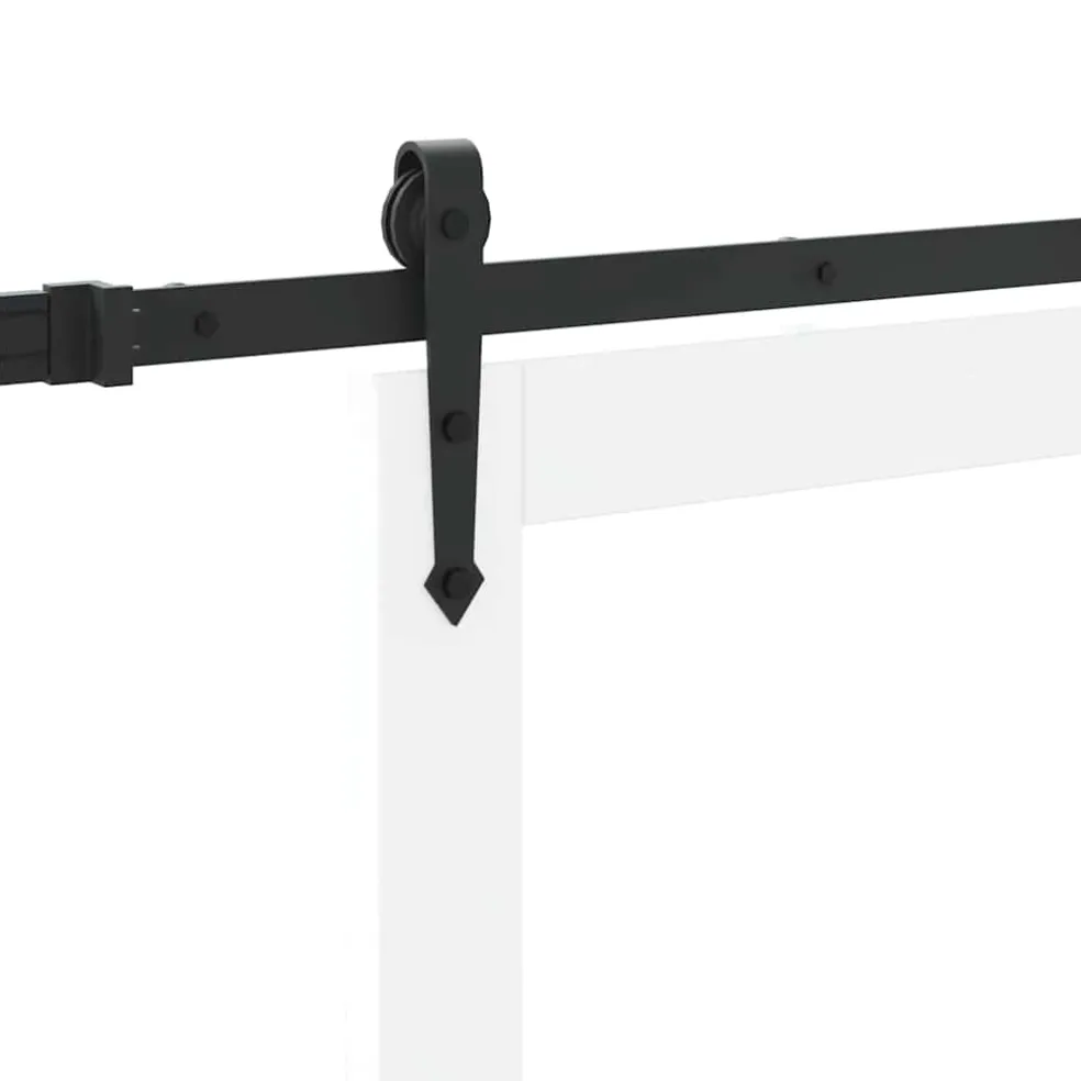 vidaXL Schuifdeur ORKDAL 61 x 198,5 cm Massief grenenhout en glas Wit