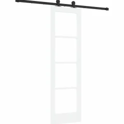 vidaXL Schuifdeur ORKDAL 61 x 198,5 cm Massief grenenhout en glas