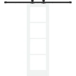 vidaXL Schuifdeur ORKDAL 61 x 198,5 cm Massief grenenhout en glas