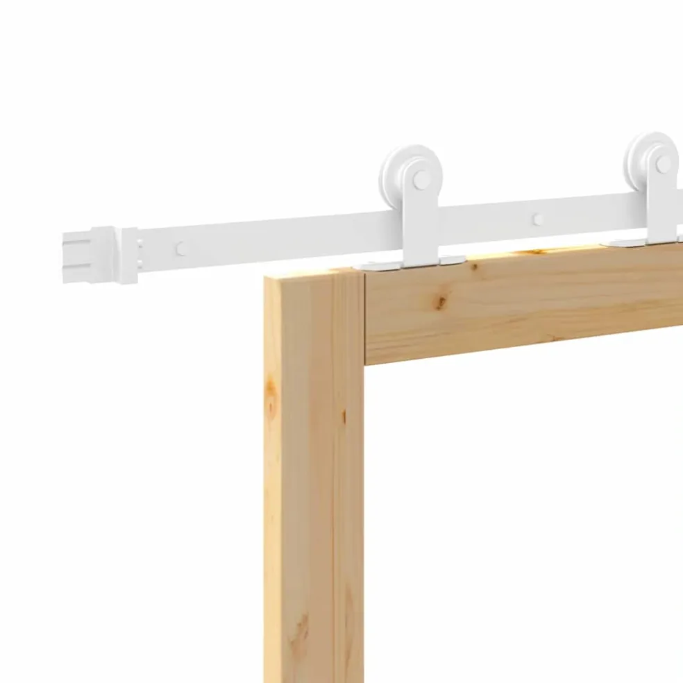 vidaXL Schuifdeur ORKDAL 61 x 198,5 cm Massief grenenhout en glas