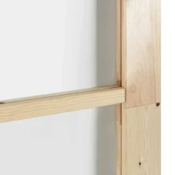 vidaXL Schuifdeur ORKDAL 61 x 198,5 cm Massief grenenhout en glas