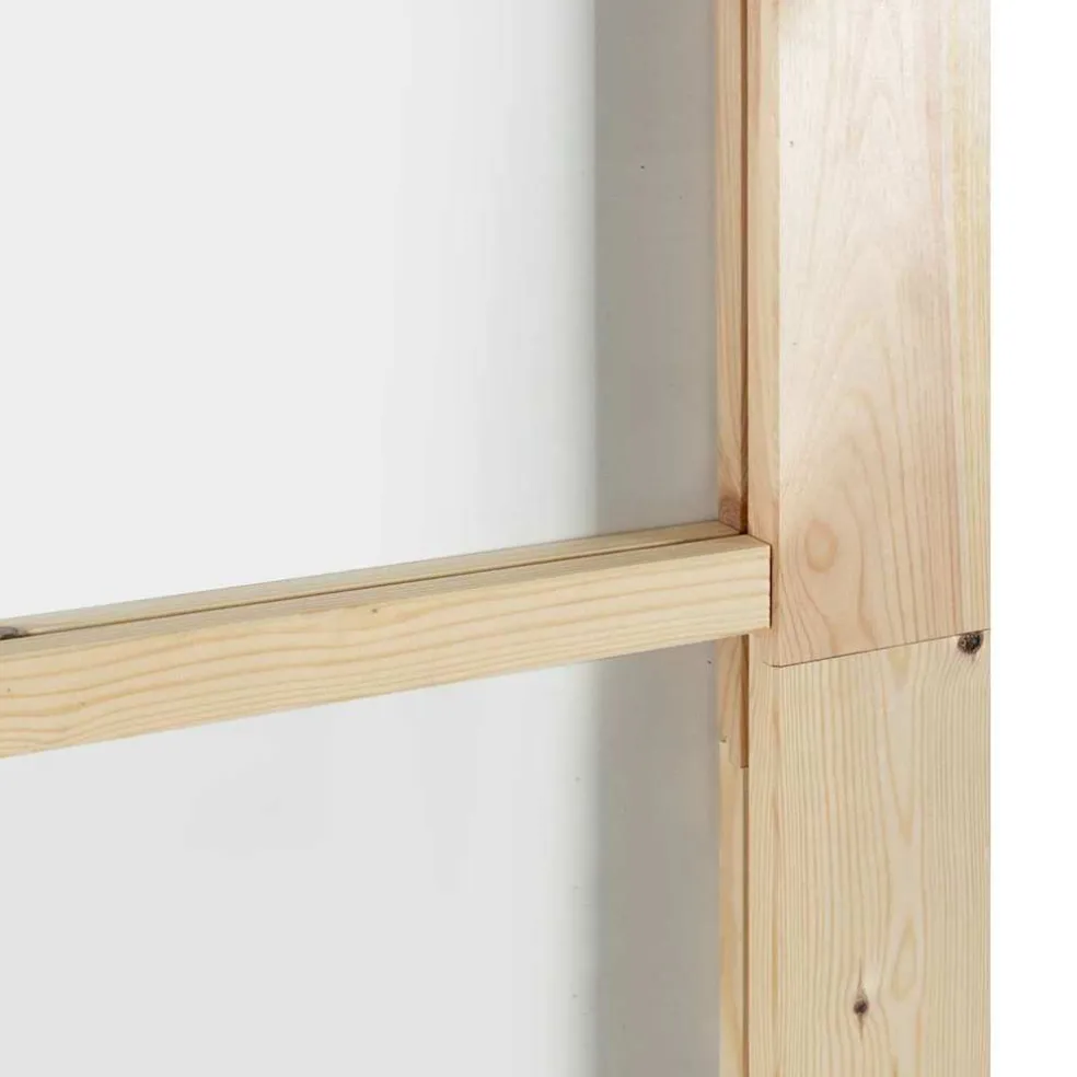 vidaXL Schuifdeur ORKDAL 61 x 198,5 cm Massief grenenhout en glas