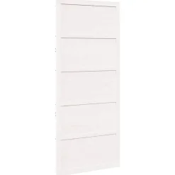 vidaXL Schuifdeur Wit 80 x 2,5 x 208 cm Massief grenenhout