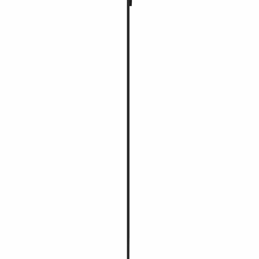 vidaXL Schuifdeur 76x205 cm gehard glas en aluminium zwart