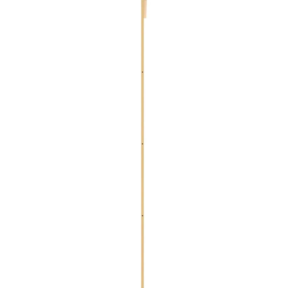 vidaXL Schuifdeur 76x205 cm helder ESG-glas en aluminium goudkleurig