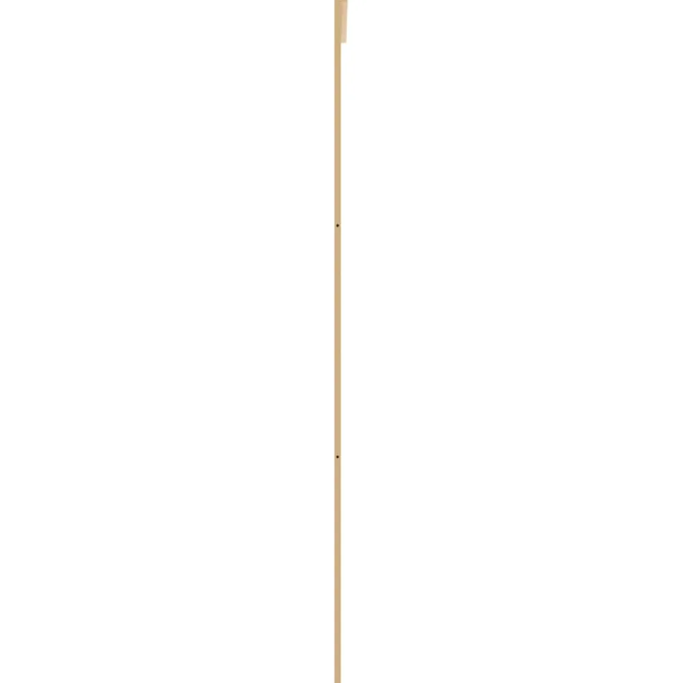 vidaXL Schuifdeur 76x205 cm helder ESG-glas en aluminium goudkleurig