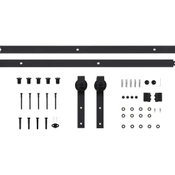 vidaXL Schuifdeur 85 x 210 cm Massief Grenenhout (Niet-Behandeld)