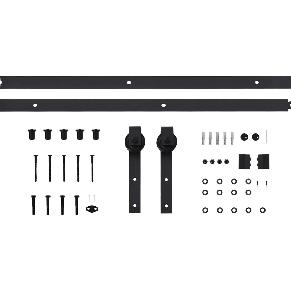 vidaXL Schuifdeur 85 x 210 cm Massief Grenenhout (Niet-Behandeld)