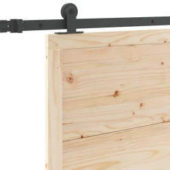 vidaXL Schuifdeur 100 x 208 cm Massief grenenhout Naturel