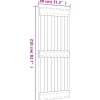 vidaXL Schuifdeur 80 x 210 cm Massief Grenenhout (Niet-Behandeld)