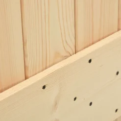vidaXL Schuifdeur 70 x 210 cm Massief Grenenhout (Niet-Behandeld)
