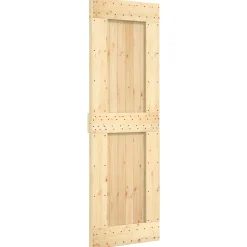 vidaXL Schuifdeur 70 x 210 cm Massief Grenenhout (Niet-Behandeld)