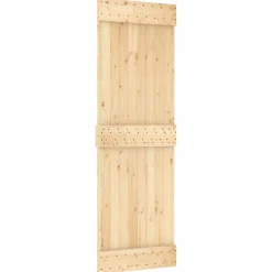 vidaXL Schuifdeur 80 x 208 cm Massief grenenhout Naturel