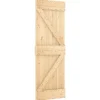 vidaXL Schuifdeur 70 x 210 cm Massief Grenenhout (Niet-Behandeld)