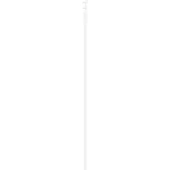 vidaXL Schuifdeur 61 x 198,5 cm Massief grenenhout en glas Wit