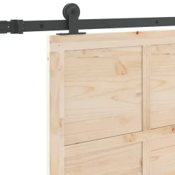vidaXL Schuifdeur 100 x 208 cm Massief grenenhout Naturel