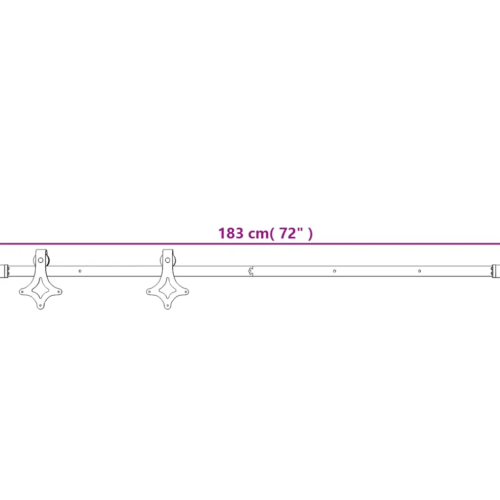 vidaXL Schuifdeur 70 x 210 cm Massief Grenenhout (Niet-Behandeld)