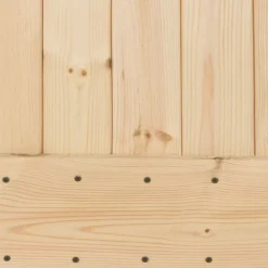 vidaXL Schuifdeur 95 x 210 cm Massief Grenenhout (Niet-Behandeld)