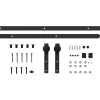 vidaXL Schuifdeur 100 x 210 cm Massief Grenenhout (Niet-Behandeld)