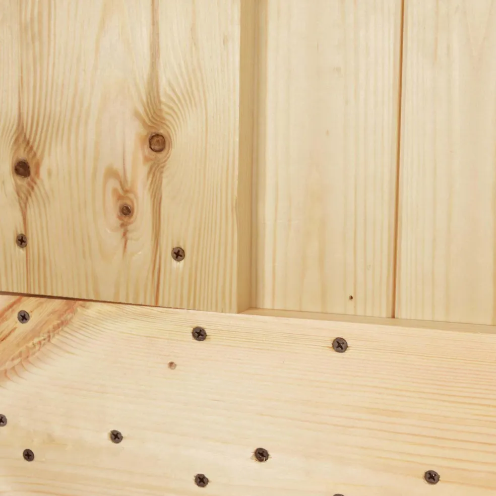 vidaXL Schuifdeur 70 x 210 cm Massief Grenenhout (Niet-Behandeld)