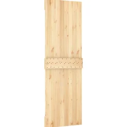 vidaXL Schuifdeur 70 x 210 cm Massief Grenenhout (Niet-Behandeld)