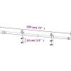 vidaXL Schuifdeur 90 x 210 cm Massief Grenenhout (Niet-Behandeld)