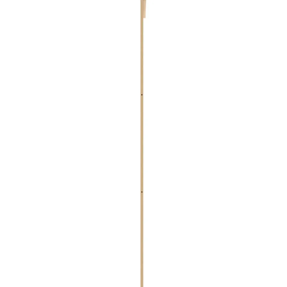 vidaXL Schuifdeur 76x205 cm mat ESG-glas en aluminium goudkleurig