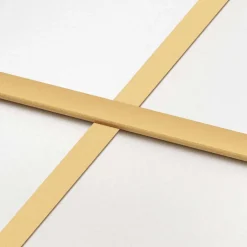 vidaXL Schuifdeur 76x205 cm mat ESG-glas en aluminium goudkleurig