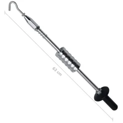 vidaXL Schuifhamer met haak 63 cm koolstofstaal