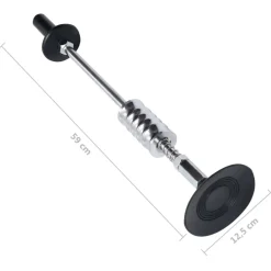 vidaXL Schuifhamer met zuignap 59 cm koolstofstaal