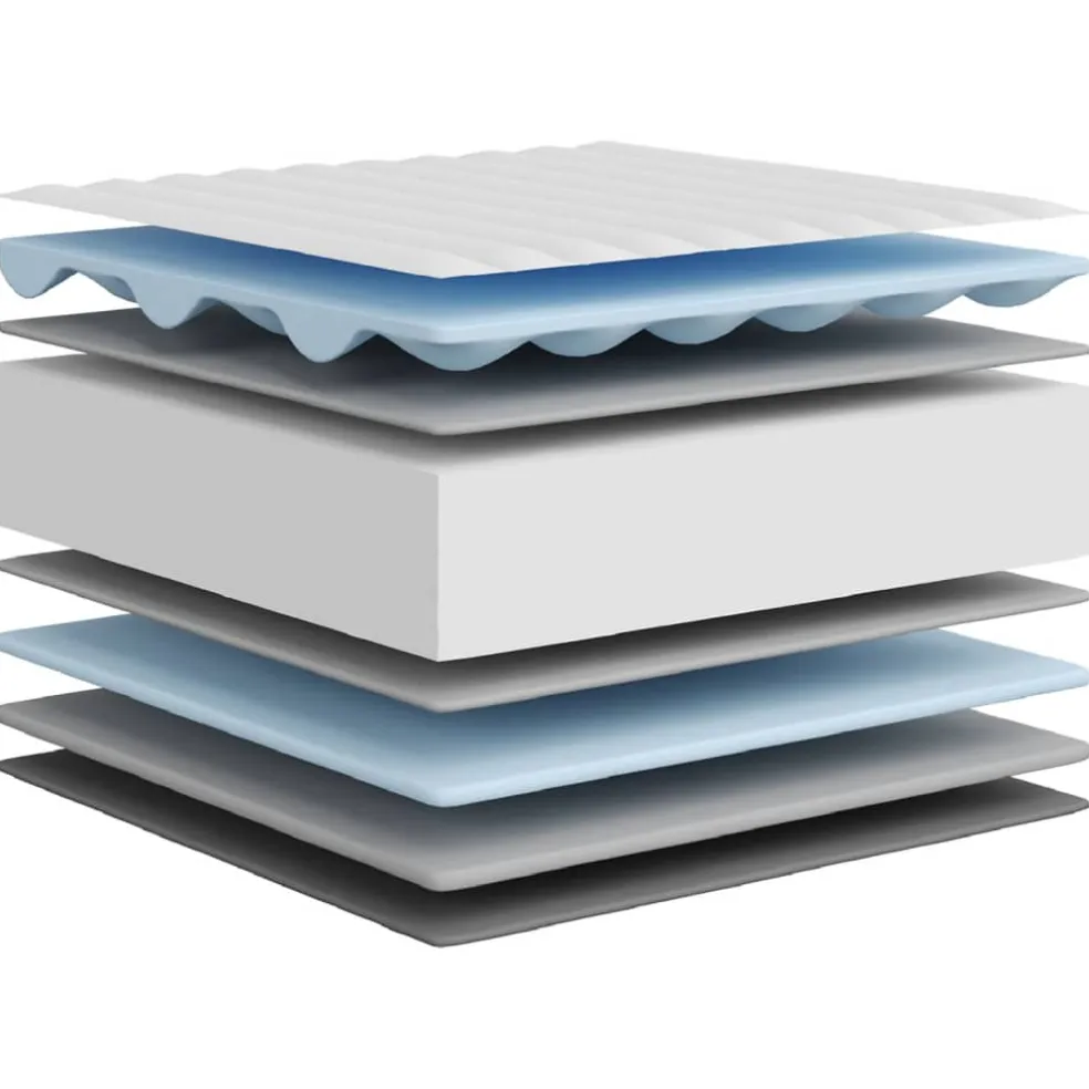 vidaXL Schuimmatras middelzacht 80x200 cm
