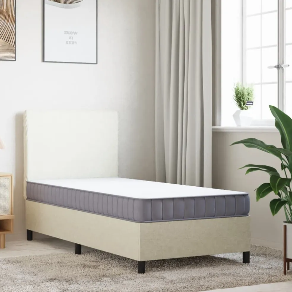 vidaXL Schuimmatras middelzacht 80x200 cm