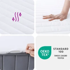vidaXL Schuimmatras middelzacht 80x200 cm