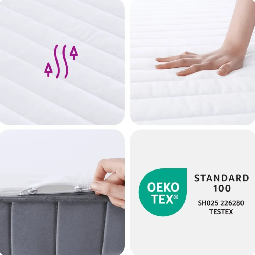 vidaXL Schuimmatras middelzacht 80x200 cm