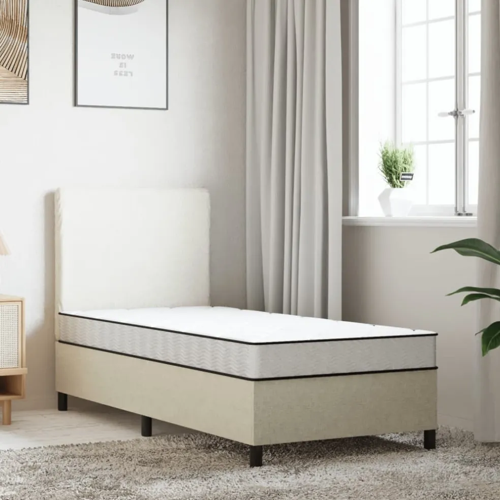 vidaXL Schuimmatras voor Kids Medium zacht 80 x 160 cm Wit