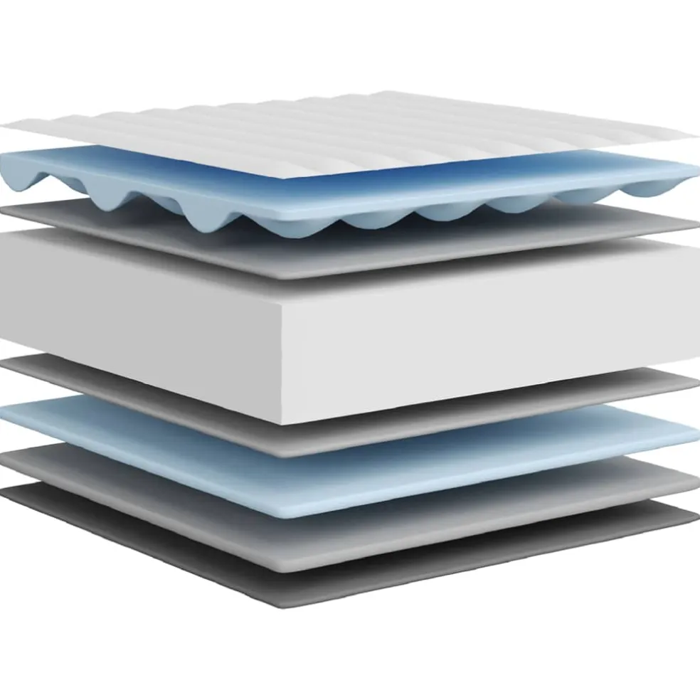 vidaXL Schuimmatras voor Kids Medium zacht 80 x 160 cm Wit