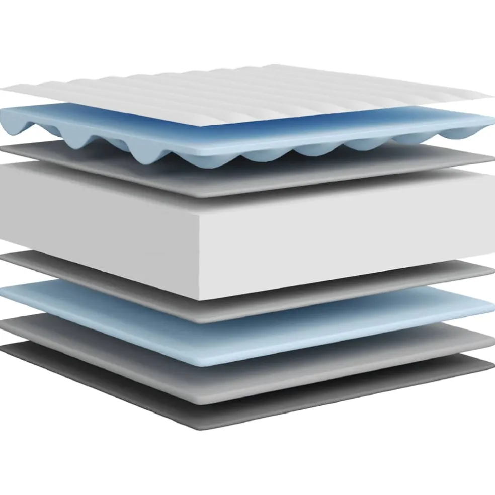 vidaXL Schuimmatras voor kinderen middelzacht 80x160 cm