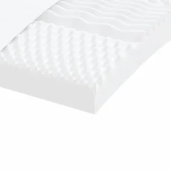 vidaXL Schuimmatras 7 zones hardheid 20 ILD 80x200 cm wit