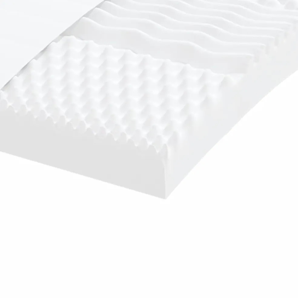 vidaXL Schuimmatras 7 zones hardheid 20 ILD 80x200 cm wit
