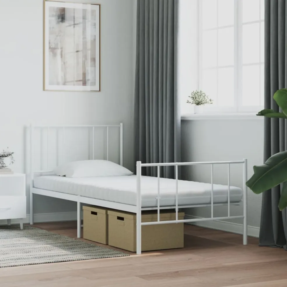 vidaXL Schuimmatras 7 zones hardheid 20 ILD 80x200 cm wit