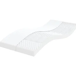 vidaXL Schuimmatras 7 zones hardheid 20 ILD 80x200 cm wit