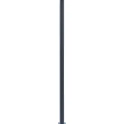 vidaXL Schuttingpalen 2 st 185 cm aluminium donkergrijs