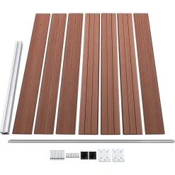 vidaXL Schuttingpaneel 175x146 cm HKC bruin
