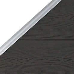 vidaXL Schuttingpaneel 95x(105-180) cm HKC zwart